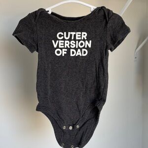 Cuter Version of Dad Black Baby One-Piece
